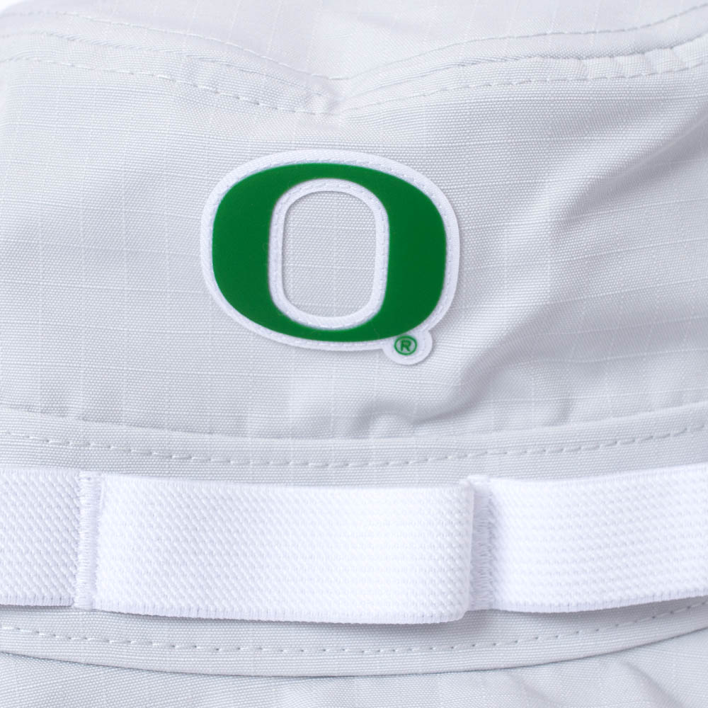Classic Oregon O, Nike, Grey, Boonie, Performance/Dri-FIT, Accessories, Unisex, Sideline, Ripstop, Gameday, Team Info, Hat, 882726